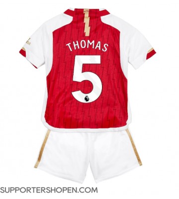Arsenal Thomas Partey #5 Hemmatröja Barn 2023-24 Kortärmad (+ korta byxor)